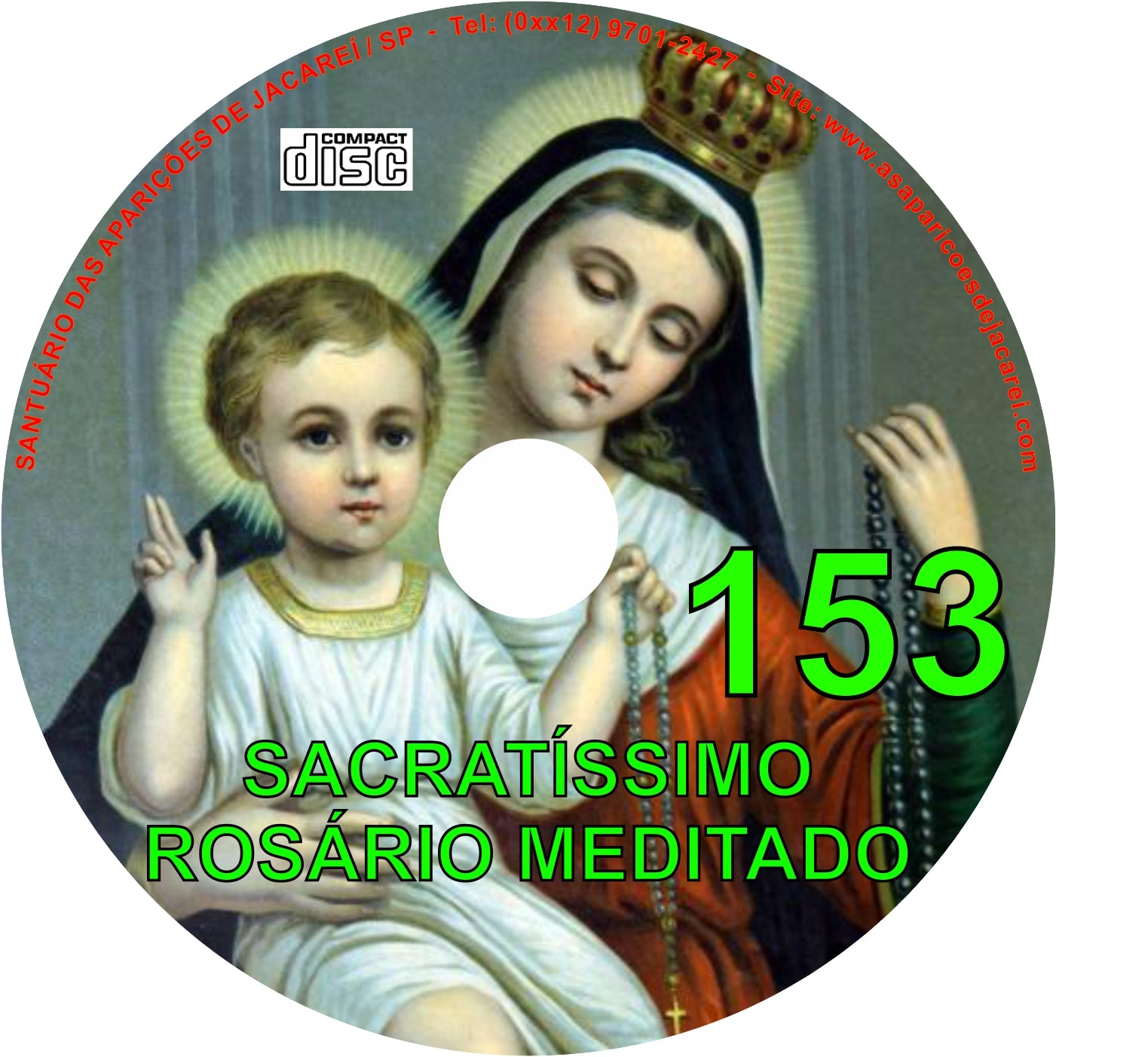 CD Rosário Meditado 153 CD Rosário Meditado 153